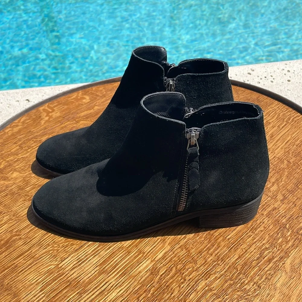 Blonco | Linda Waterproof Suede Black Boots | Size 9